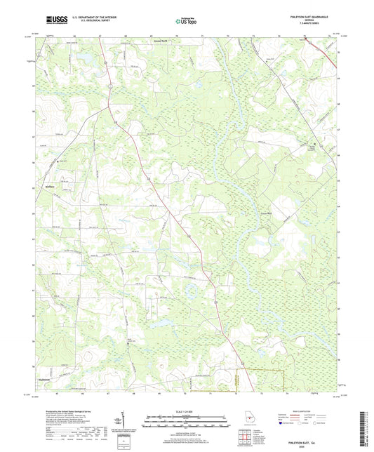 Finleyson East Georgia US Topo Map Image