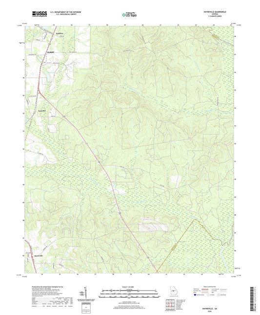 Hayneville Georgia US Topo Map Image