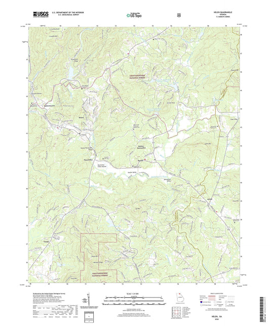 Helen Georgia US Topo Map Image