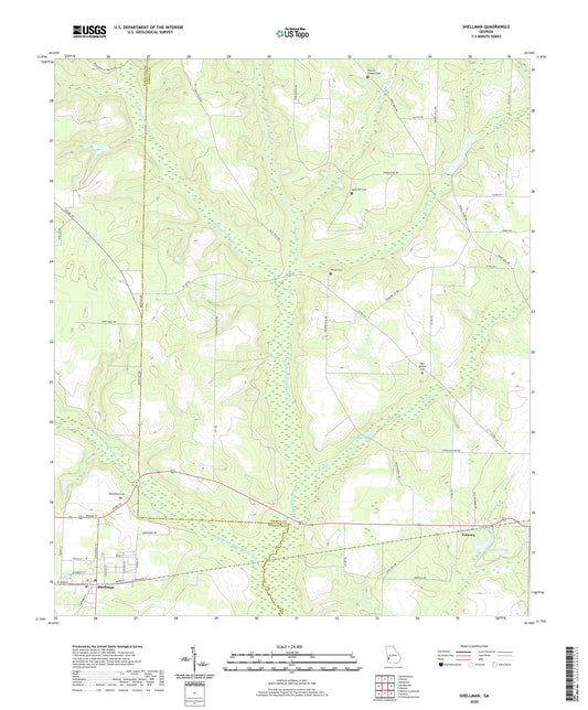 Shellman Georgia US Topo Map Image