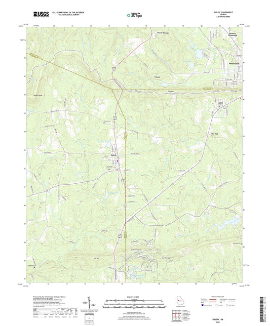 Shiloh Georgia US Topo Map Image