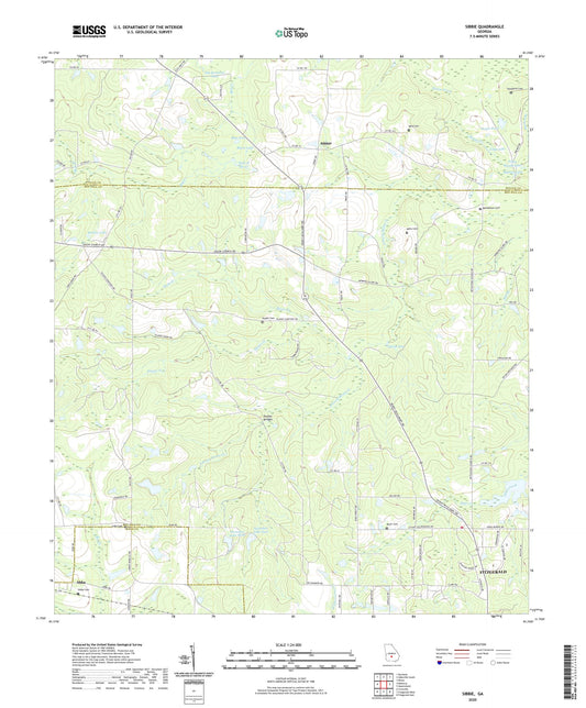 Sibbie Georgia US Topo Map Image