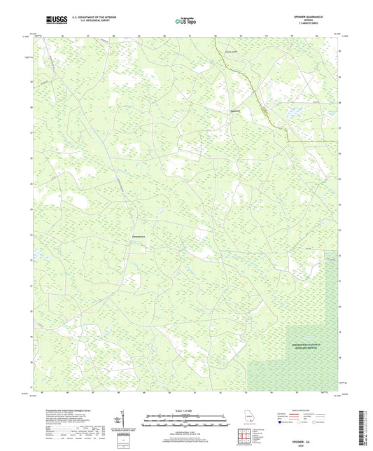 Spooner Georgia US Topo Map Image