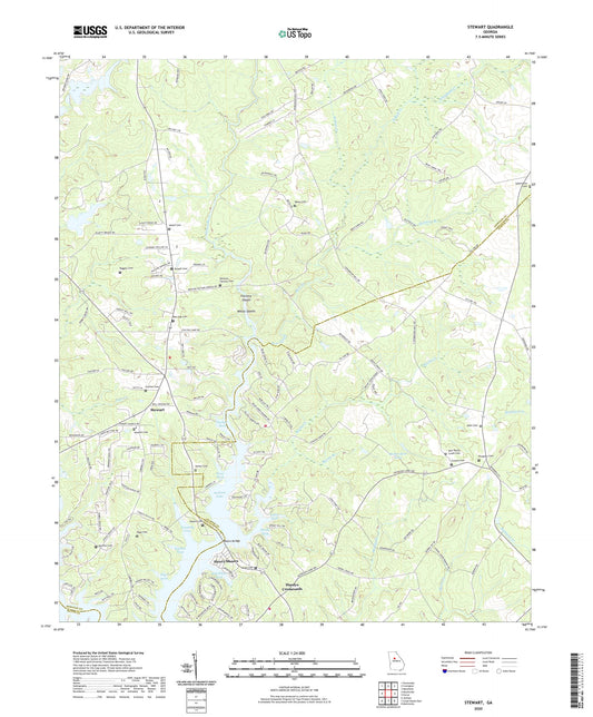 Stewart Georgia US Topo Map Image