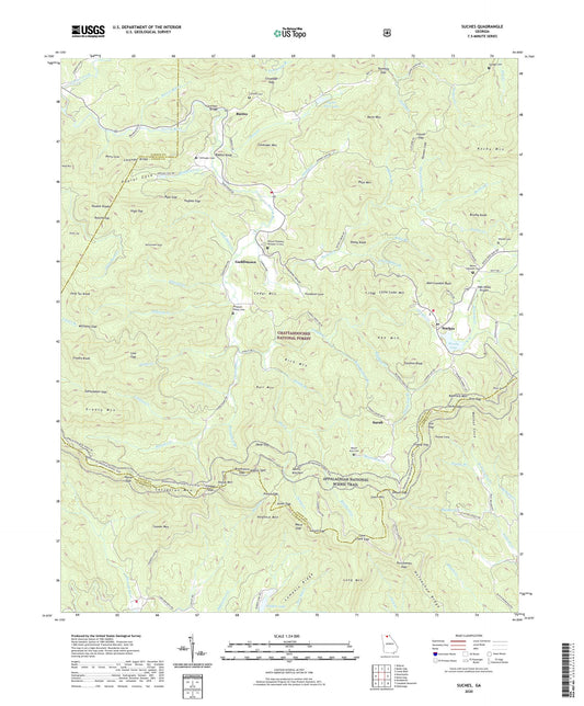 Suches Georgia US Topo Map Image