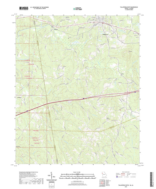 Tallapoosa South Georgia US Topo Map Image