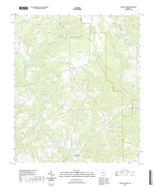 Tazewell North Georgia US Topo Map Image