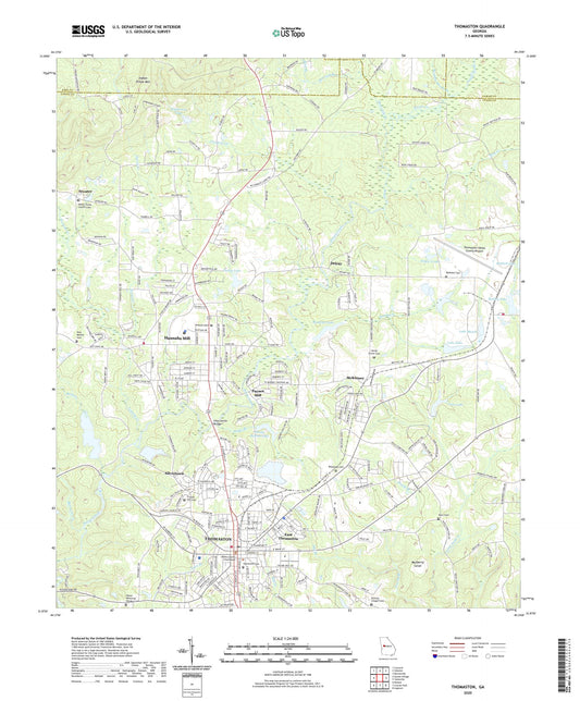 Thomaston Georgia US Topo Map Image