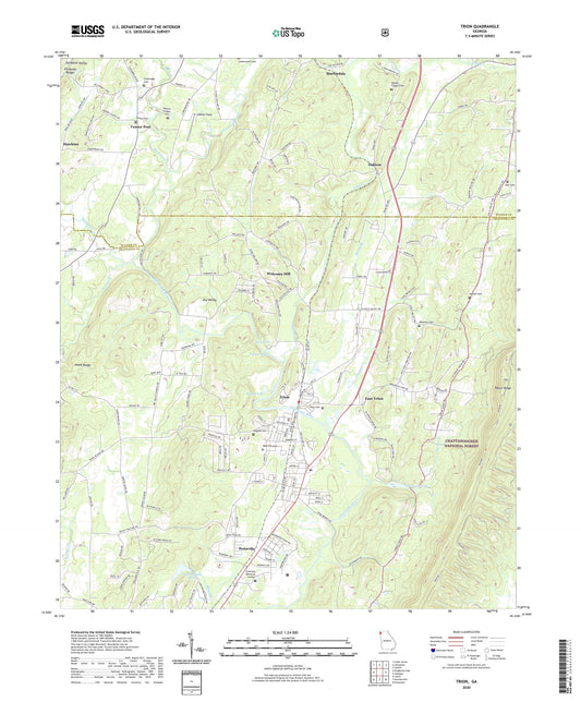 Trion Georgia US Topo Map Image