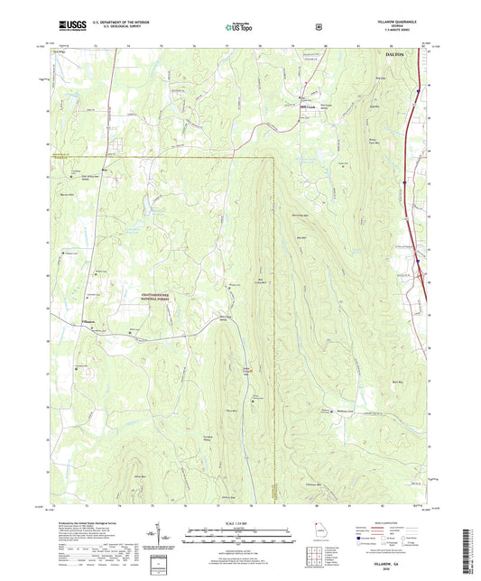 Villanow Georgia US Topo Map Image