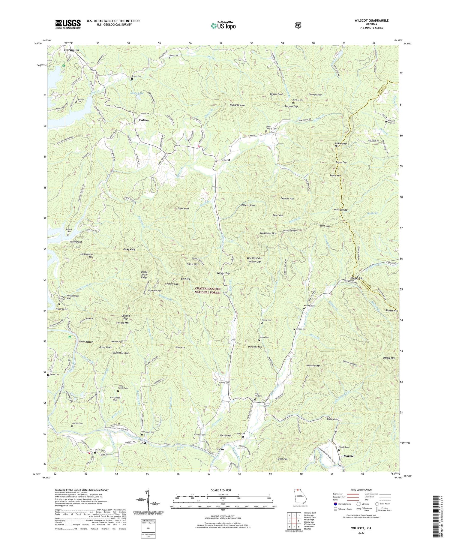 Wilscot Georgia US Topo Map Image