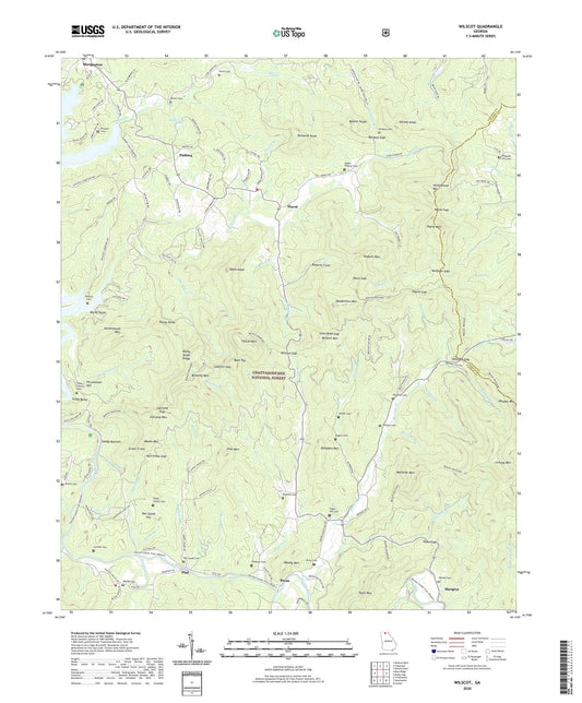 Wilscot Georgia US Topo Map Image