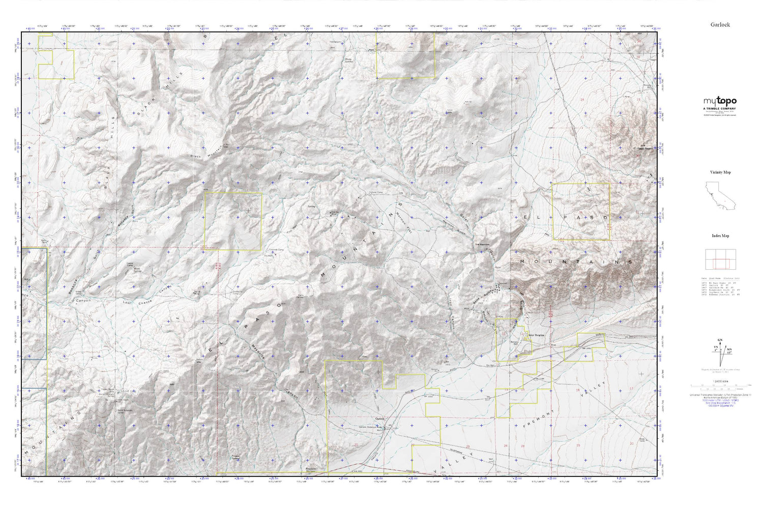 Garlock MyTopo Explorer Series Map Image