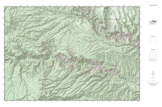 Gila Wilderness MyTopo Explorer Series Map Image