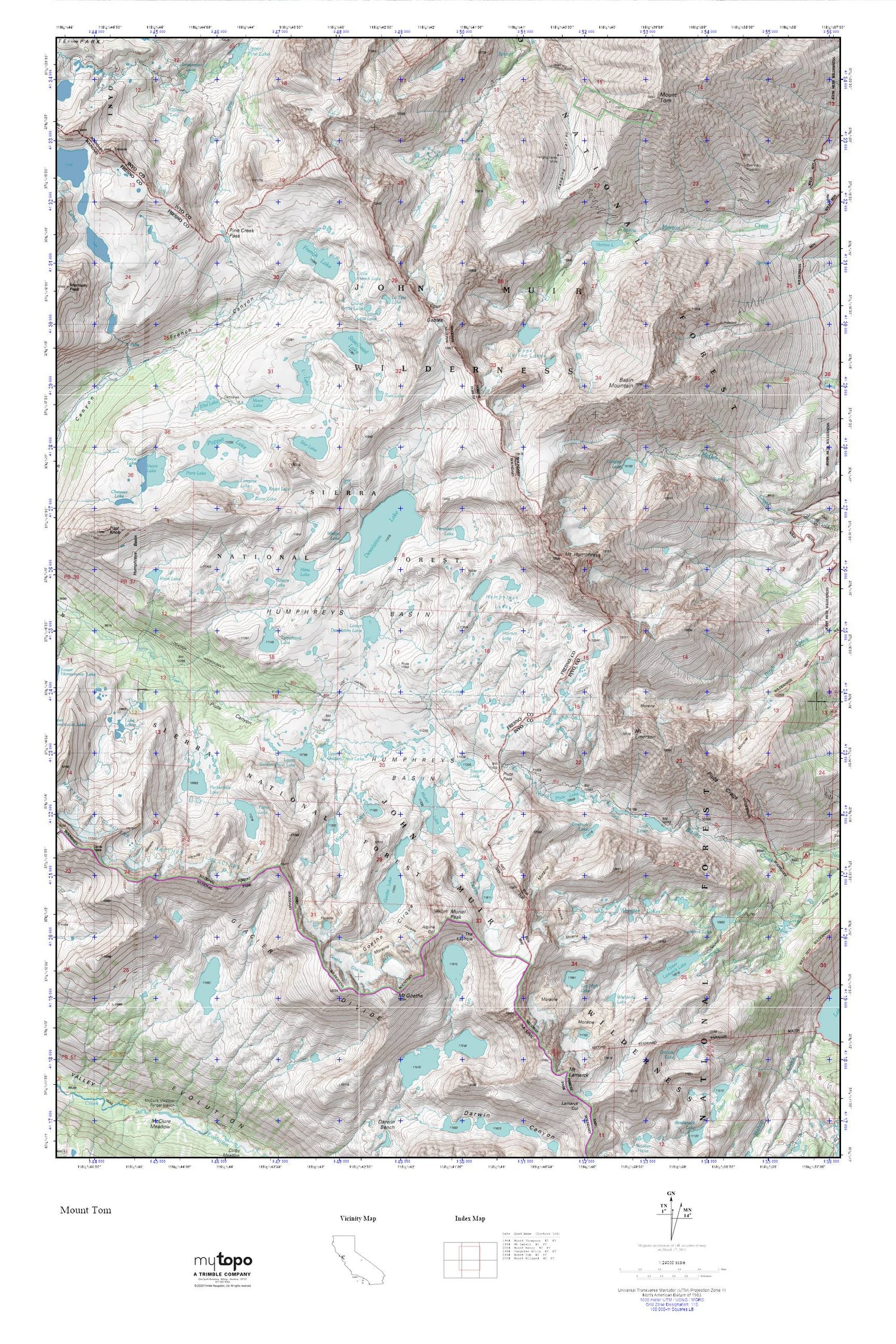 Girl Scouts Humphrey Basin 2012 MyTopo Explorer Series Map Image