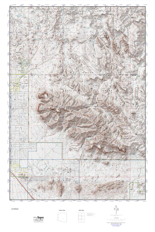 Goldfield MyTopo Explorer Series Map Image
