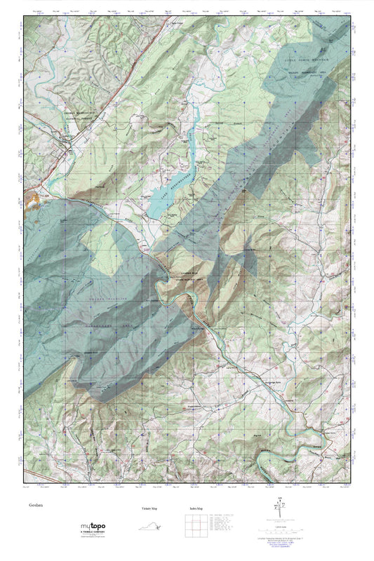 Goshen Scout Reservation MyTopo Explorer Series Map Image
