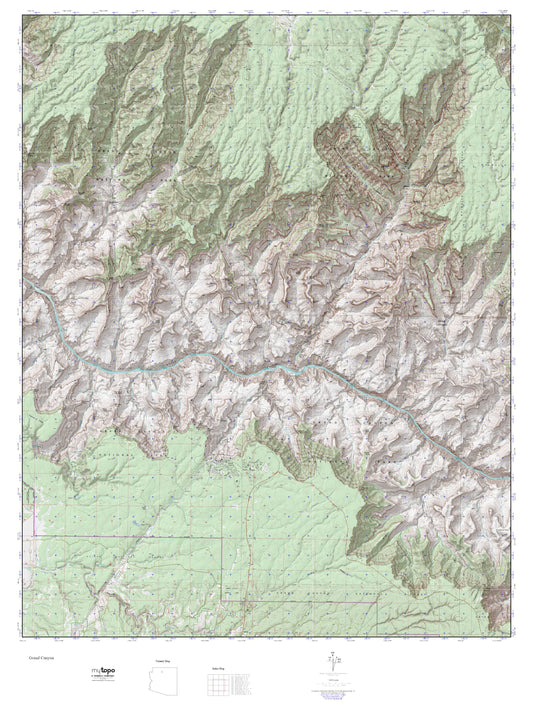 Grand Canyon MyTopo Explorer Series Map Image