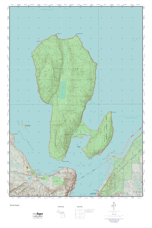 Grand Island MyTopo Explorer Series Map Image