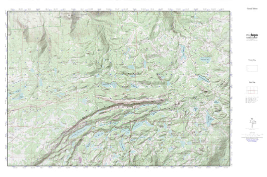 Grand Mesa MyTopo Explorer Series Map Image
