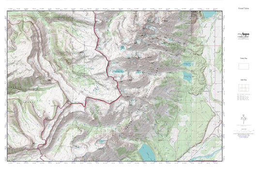 Grand Teton National Park MyTopo Explorer Series Map Image