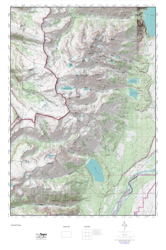 Granite Cyn to Cascade MyTopo Explorer Series Map Image