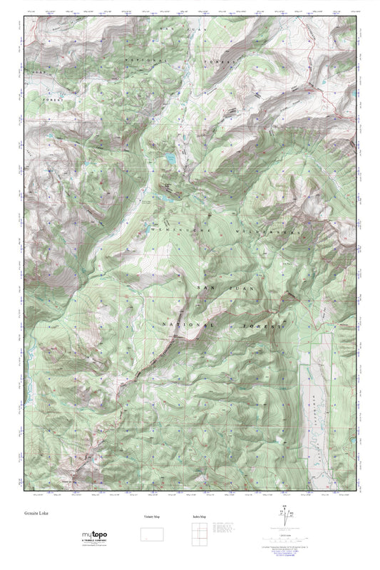 Granite Lake MyTopo Explorer Series Map Image