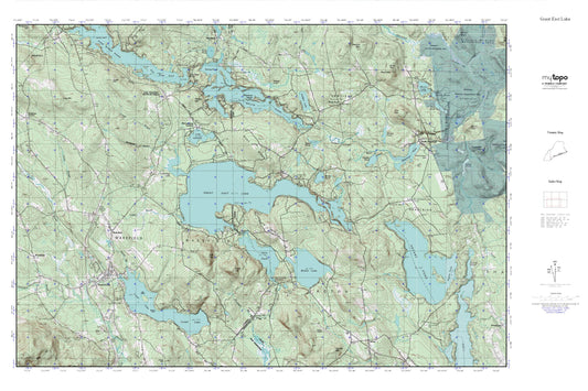 Great East Lake MyTopo Explorer Series Map Image
