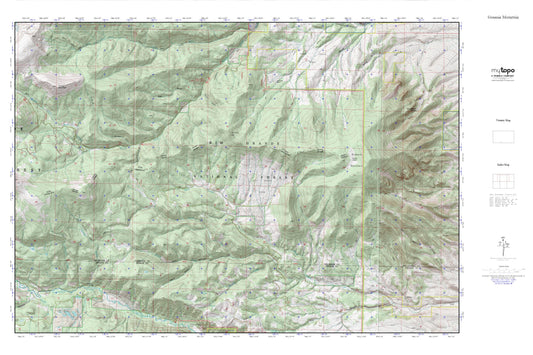 Greenie Mountain MyTopo Explorer Series Map Image