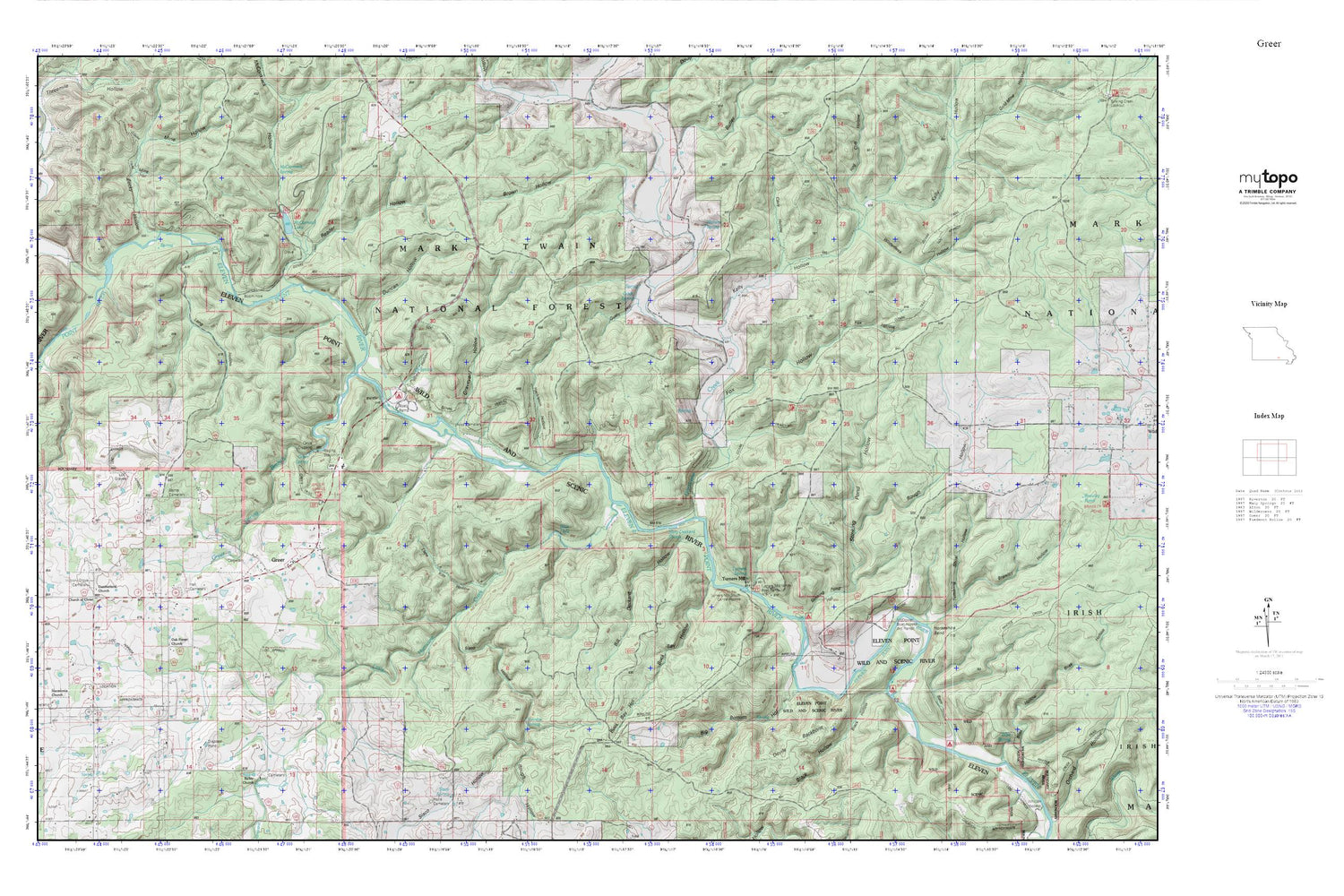 Greer MyTopo Explorer Series Map Image