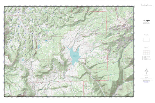 Groundhog Reservoir MyTopo Explorer Series Map Image