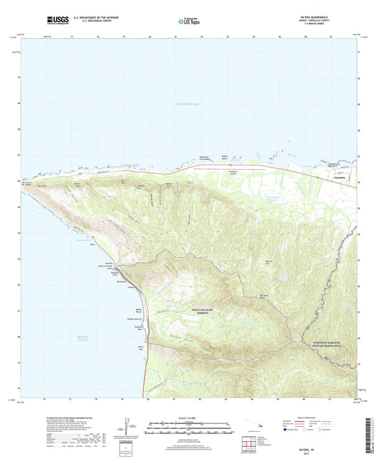 Kaena Hawaii US Topo Map Image
