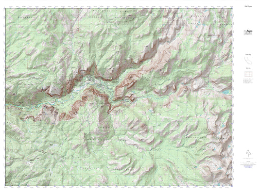 Half Dome MyTopo Explorer Series Map Image