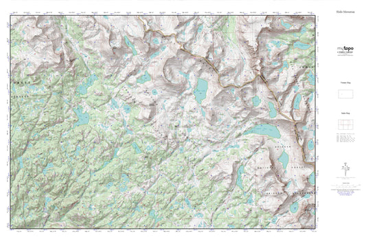 Halls Mountain MyTopo Explorer Series Map Image