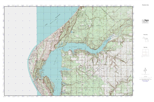 Hamlin Lake MyTopo Explorer Series Map Image