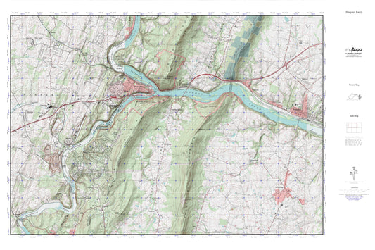 Harpers Ferry MyTopo Explorer Series Map Image