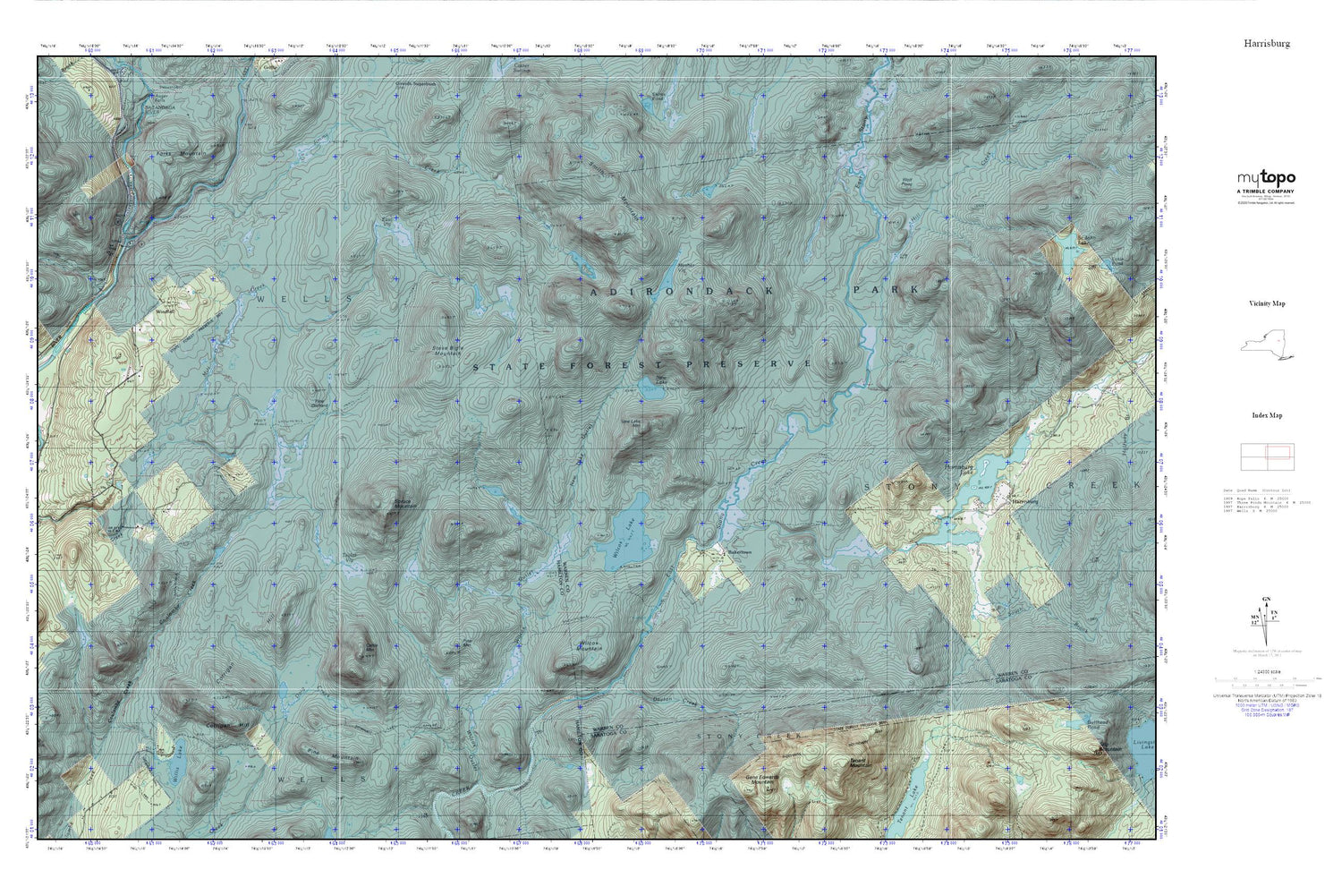 Harrisburg MyTopo Explorer Series Map Image