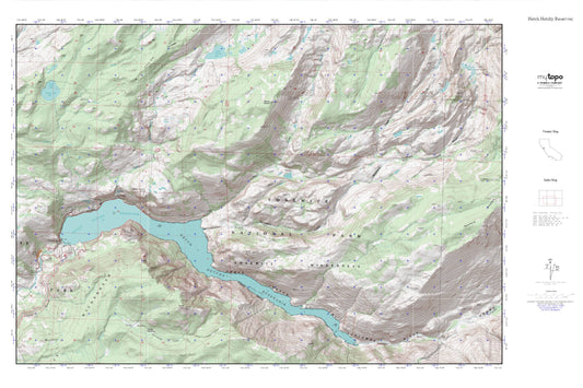 Hetch Hetchy Reservoir MyTopo Explorer Series Map Image