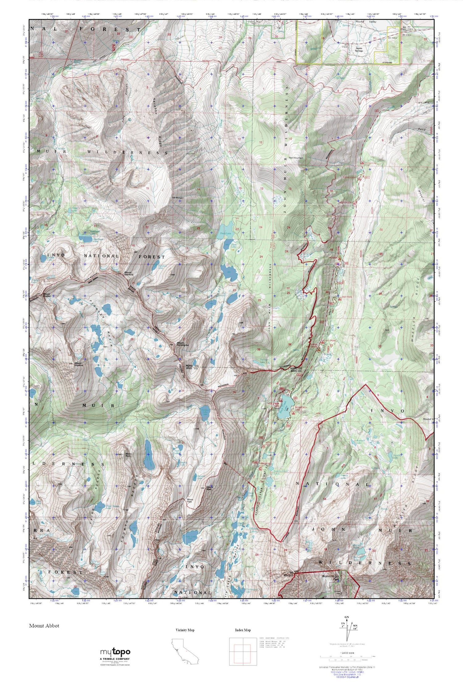 Hilton Lakes MyTopo Explorer Series Map Image