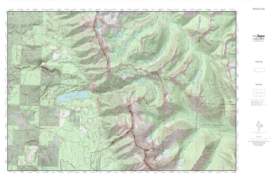 Holland Lake MyTopo Explorer Series Map Image