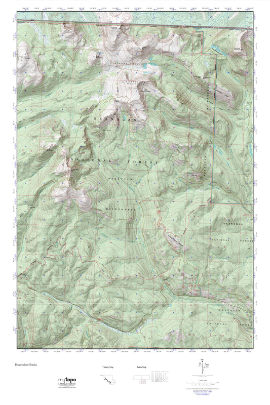 Horseshoe Basin MyTopo Explorer Series Map Image