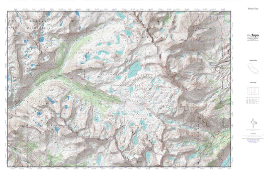 Humphreys Basin MyTopo Explorer Series Map Image
