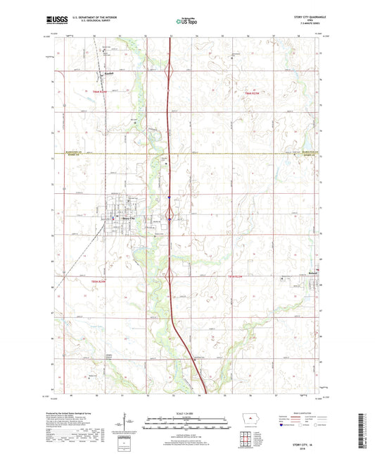 Story City Iowa US Topo Map Image