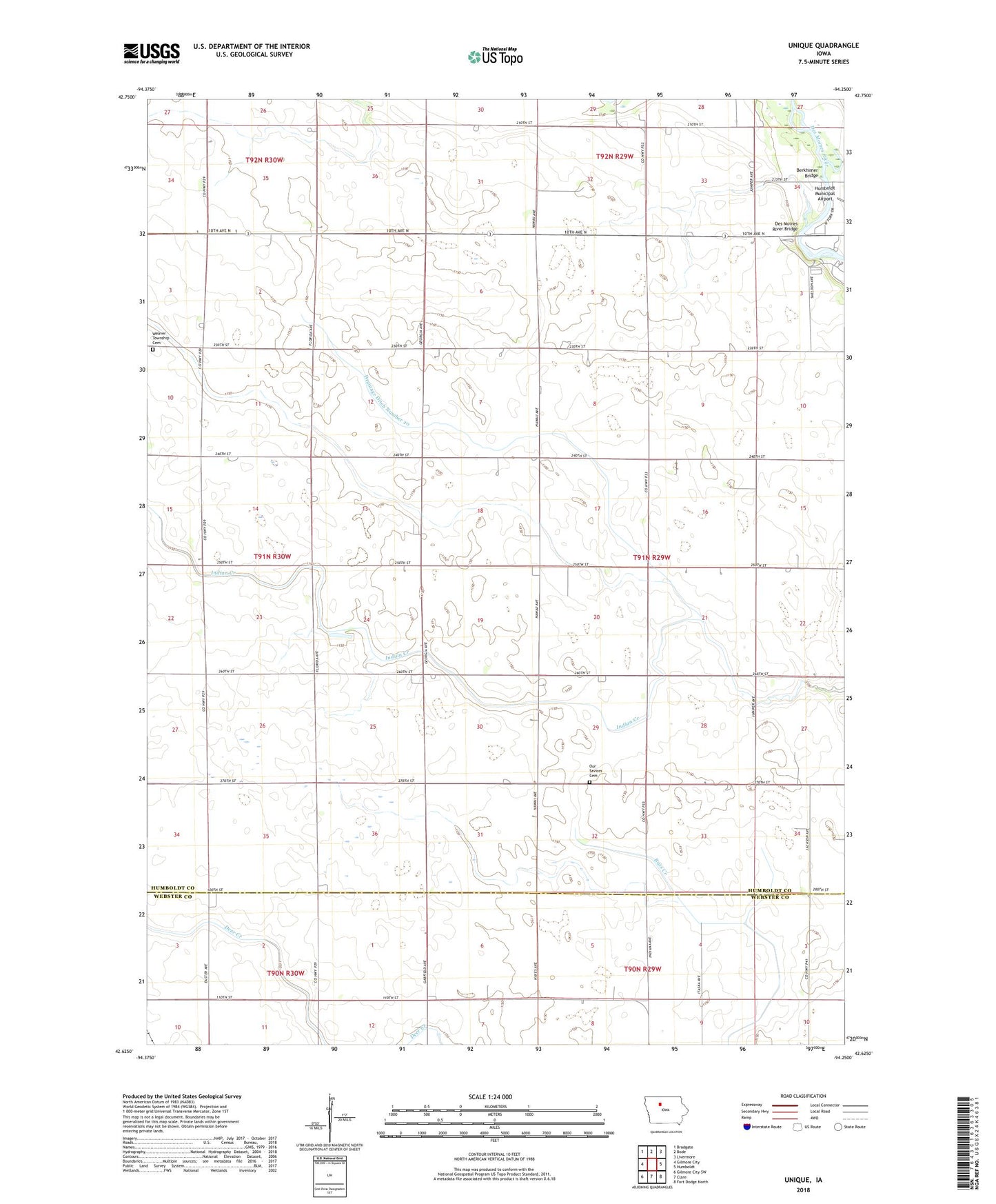 Unique Iowa US Topo Map Image