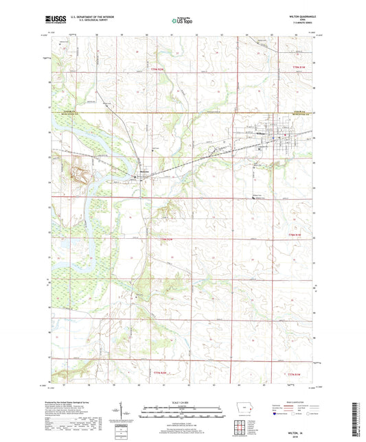 Wilton Iowa US Topo Map Image