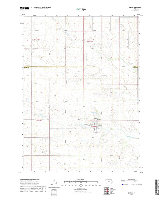 Zearing Iowa US Topo Map Image