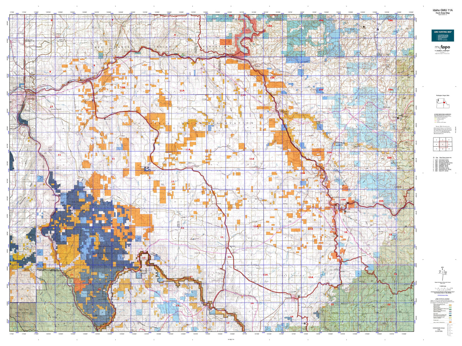 Idaho GMU 11A Map Image