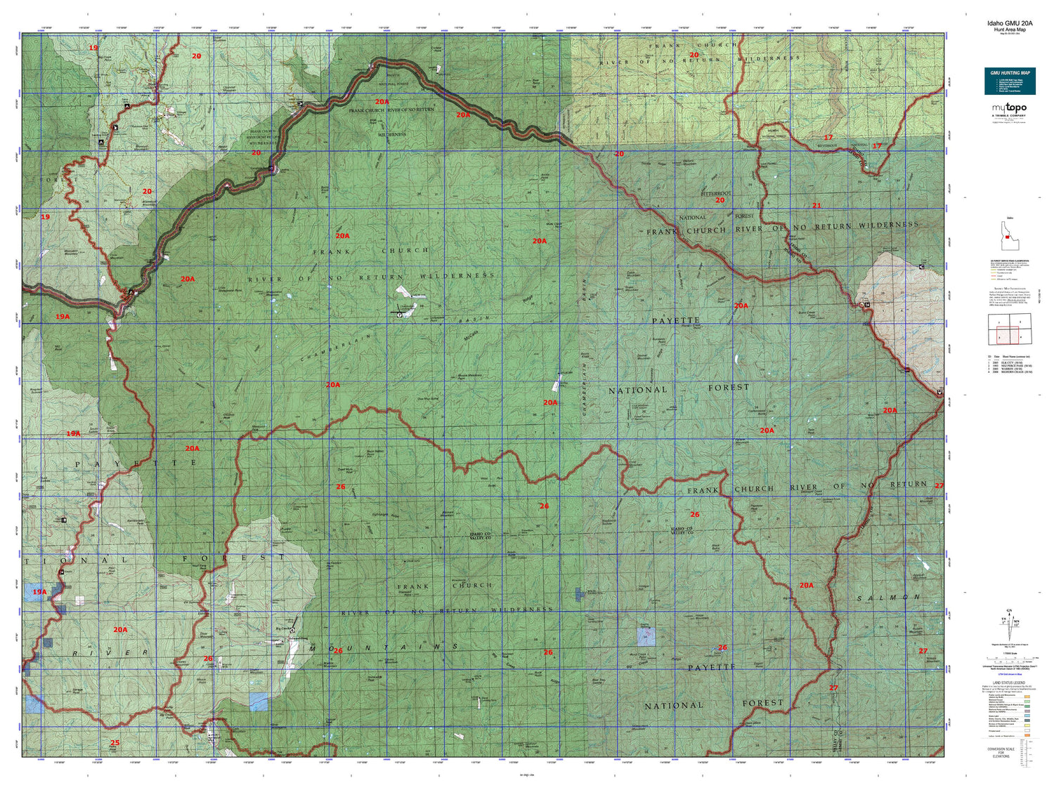 Idaho GMU 20A Map Image