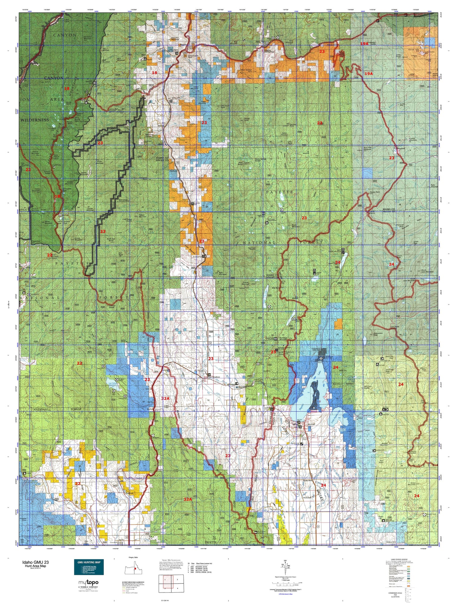 Idaho GMU 23 Map Image