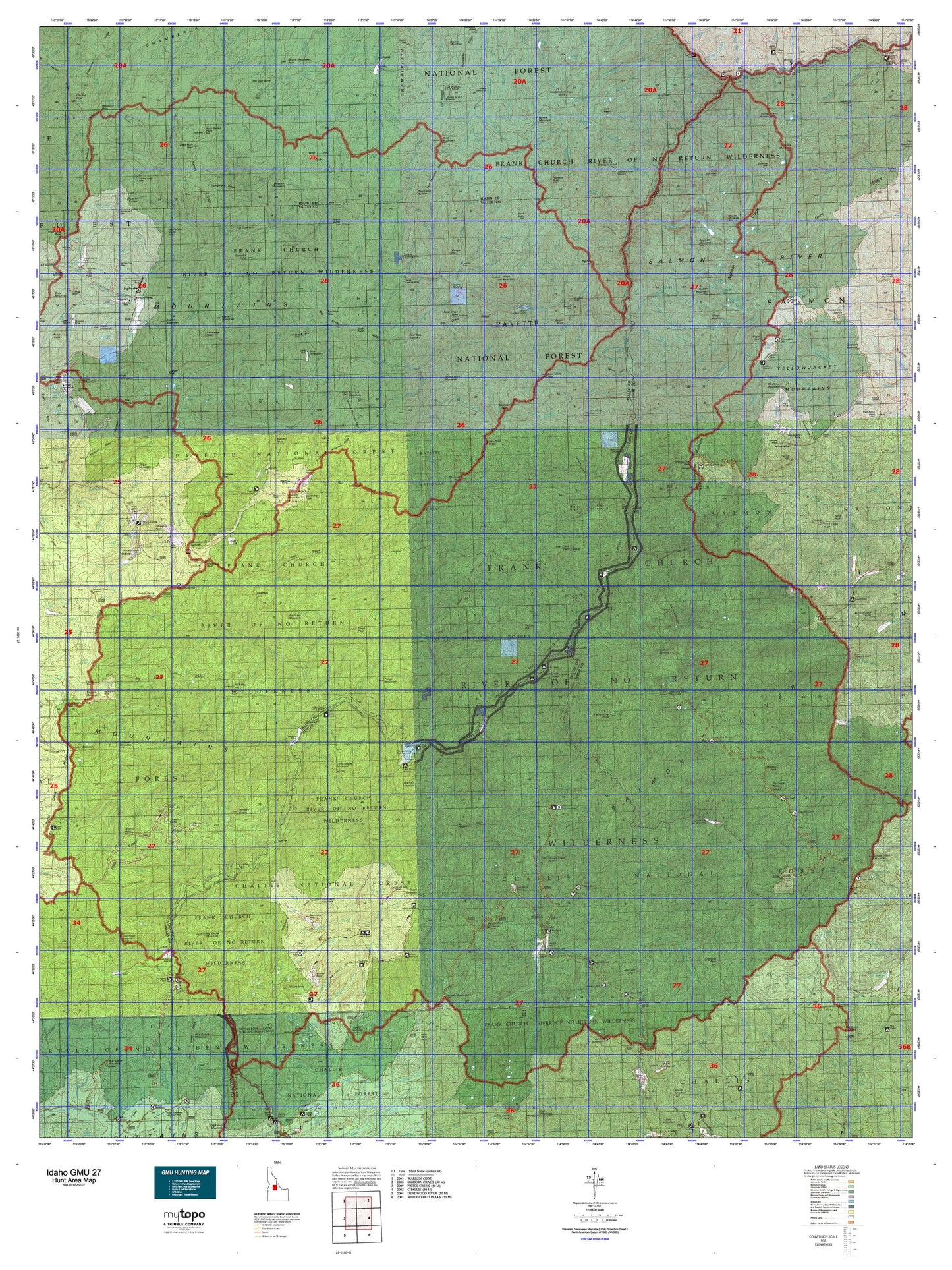 Idaho GMU 27 Map Image
